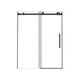 Frameless Single Sliding Shower Door, Square Tube Track