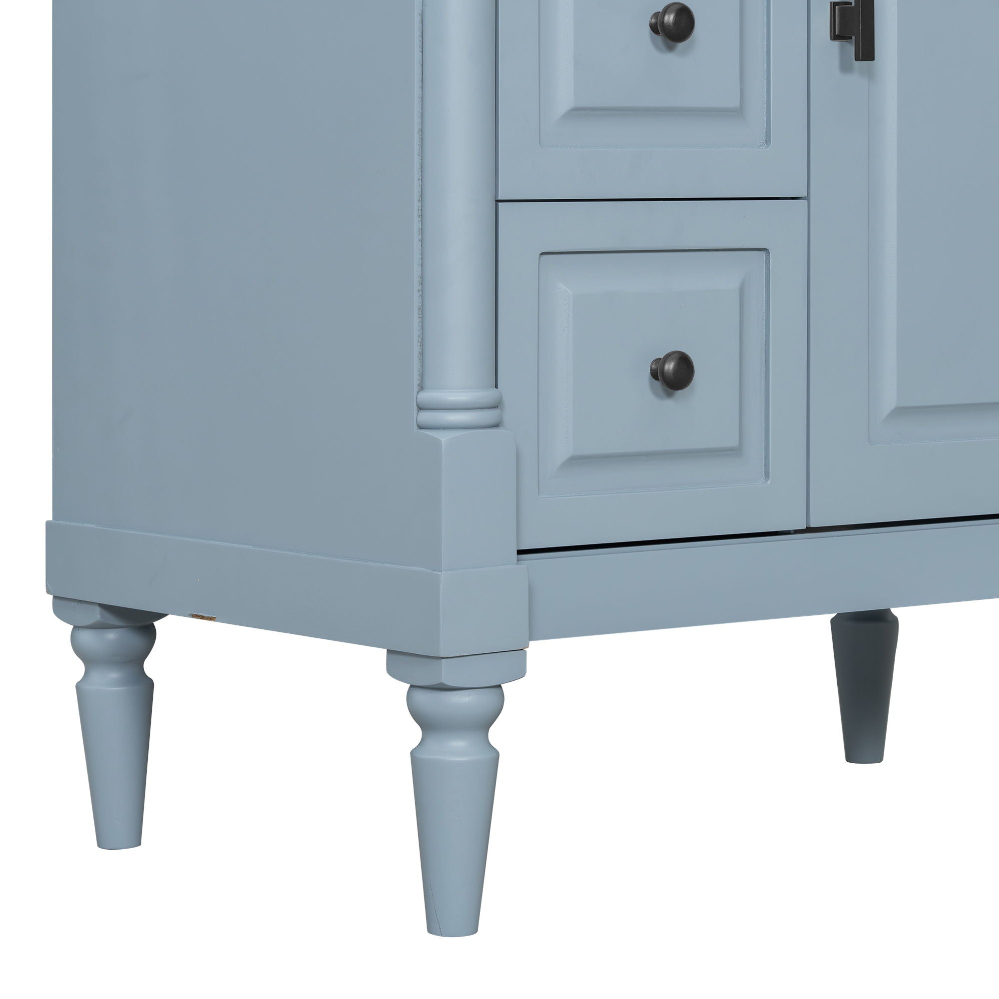 Modern Bathroom Vanity With Sink, Freestanding Cabinet With Flip Drawer & Adjustable Shelf