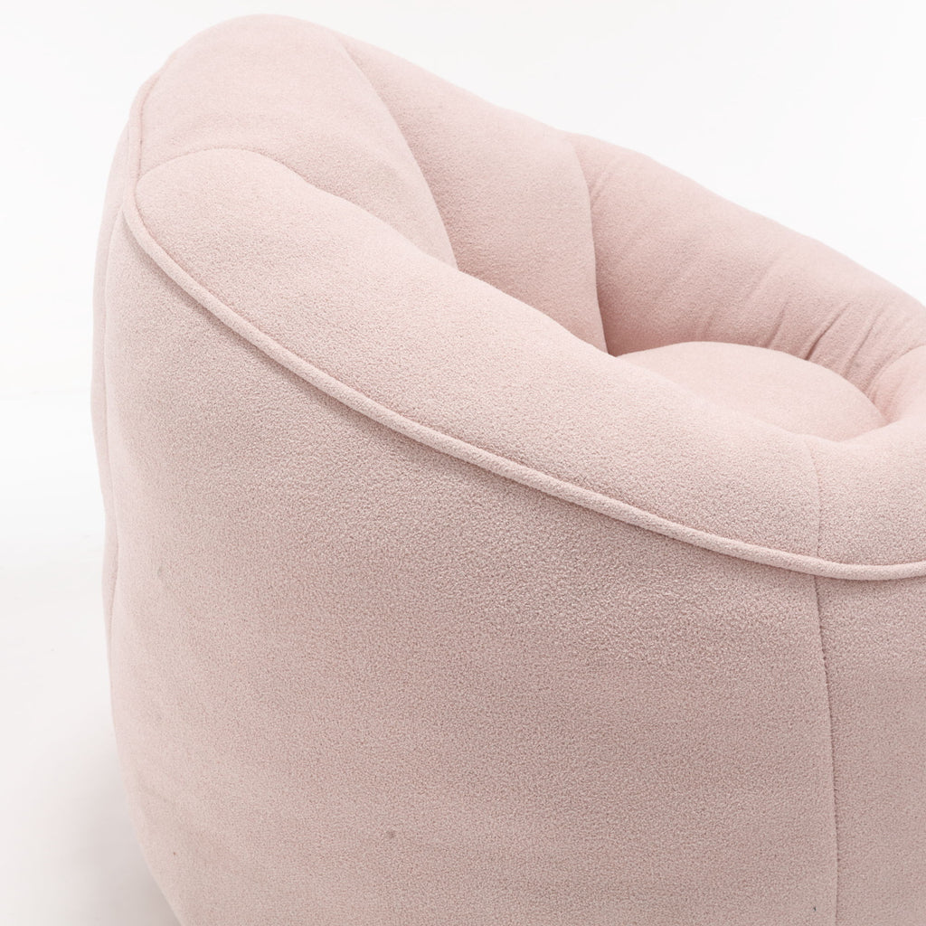 Bedding Bean Bag Sofa Chair High Pressure Foam With Footrest