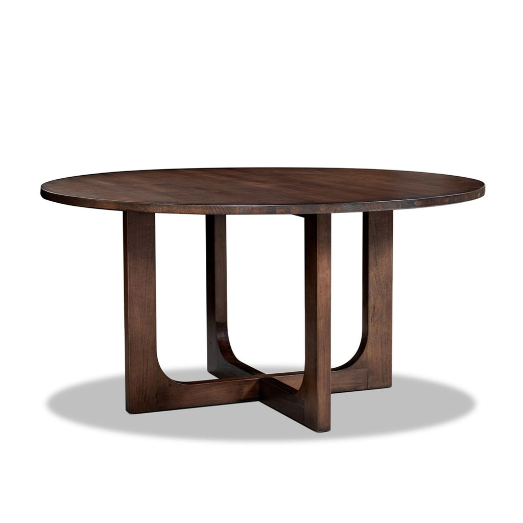 Pino - Round Dining Table - Dark Brown