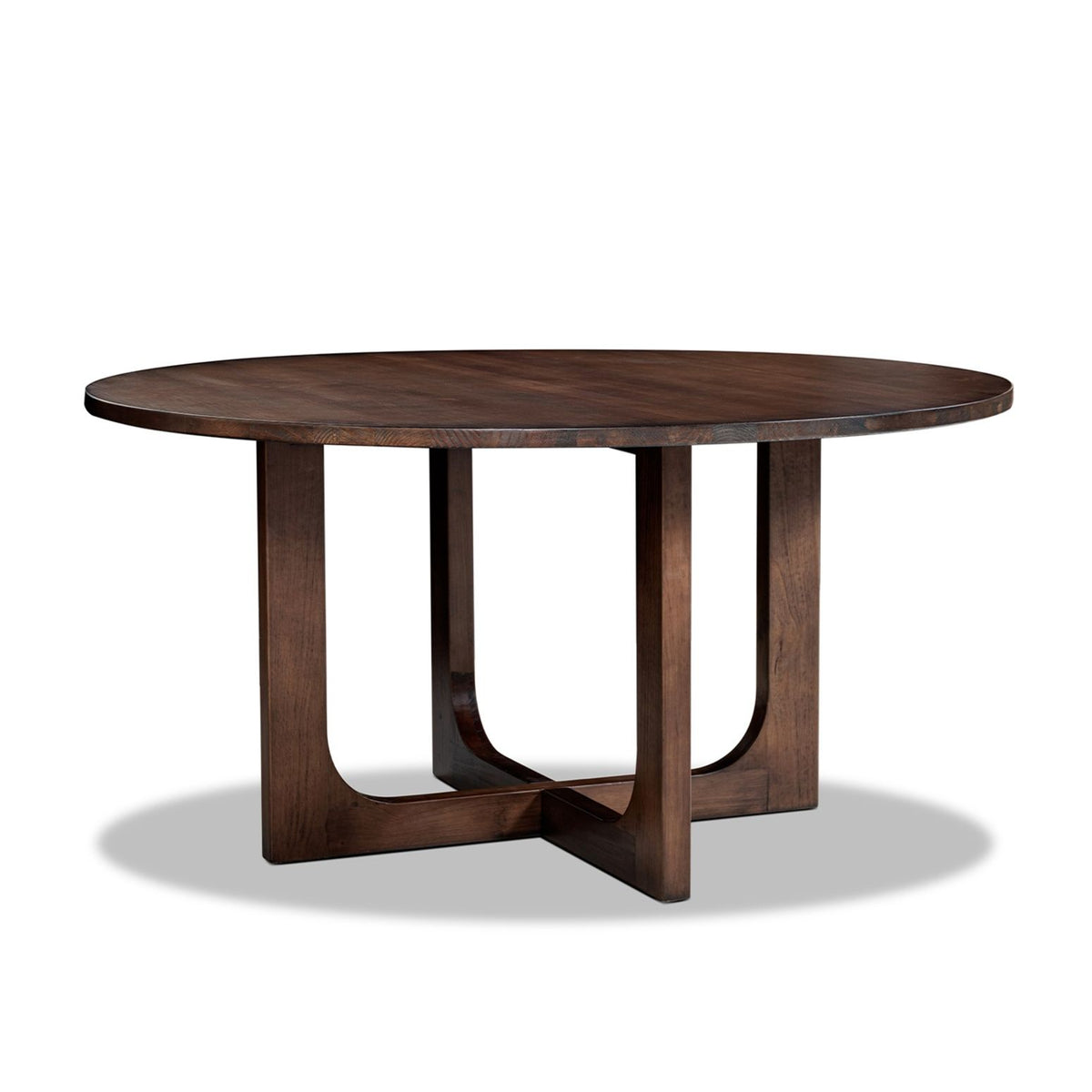 Pino - Round Dining Table - Dark Brown