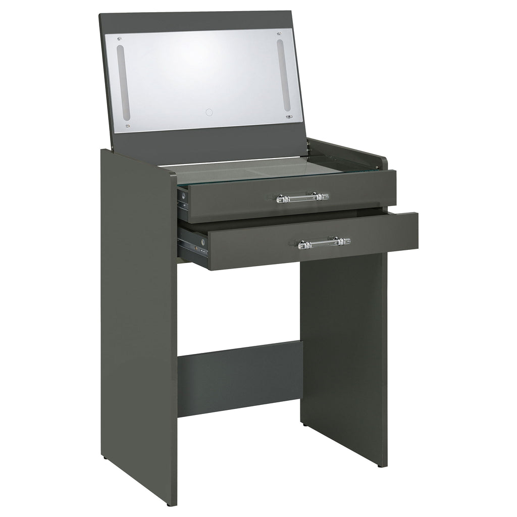 Ayuba - 3 Drawer Makeup Vanity Table With Mirror And Stool