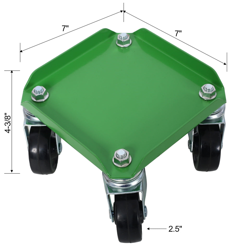 Heavy Duty Snowmobile Dolly With V Slide And Swivel Casters Steel, 1500Lbs Capacity