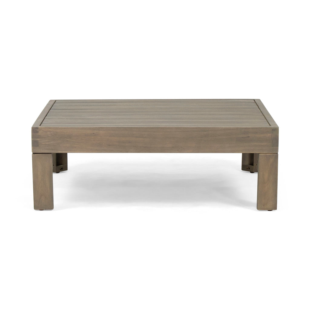 Brava - X Back 2 Seater Sectional Loveseat With Coffee Table