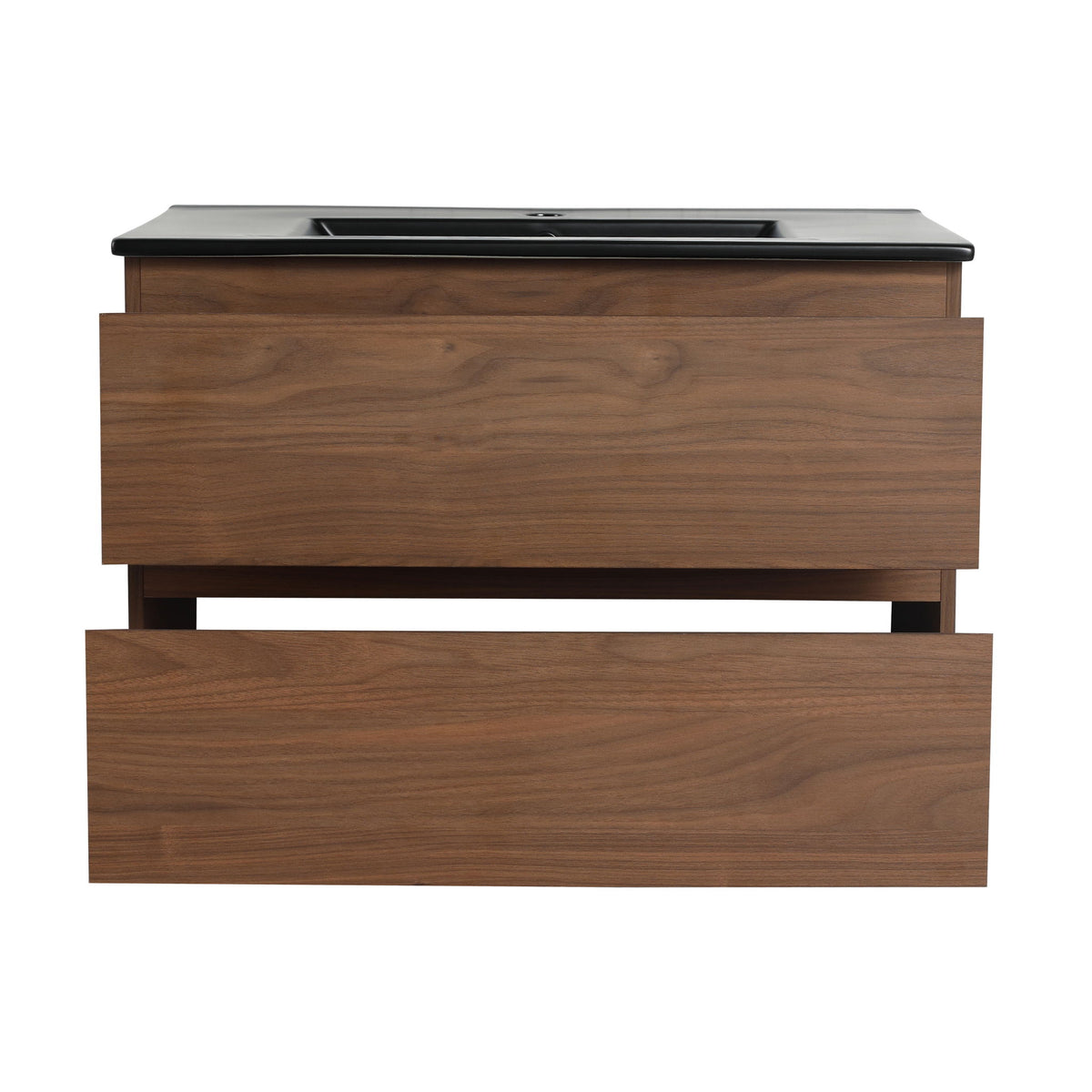 Wall Mounted Bathroom Vanity With Sink, 2 Soft Close Drawers