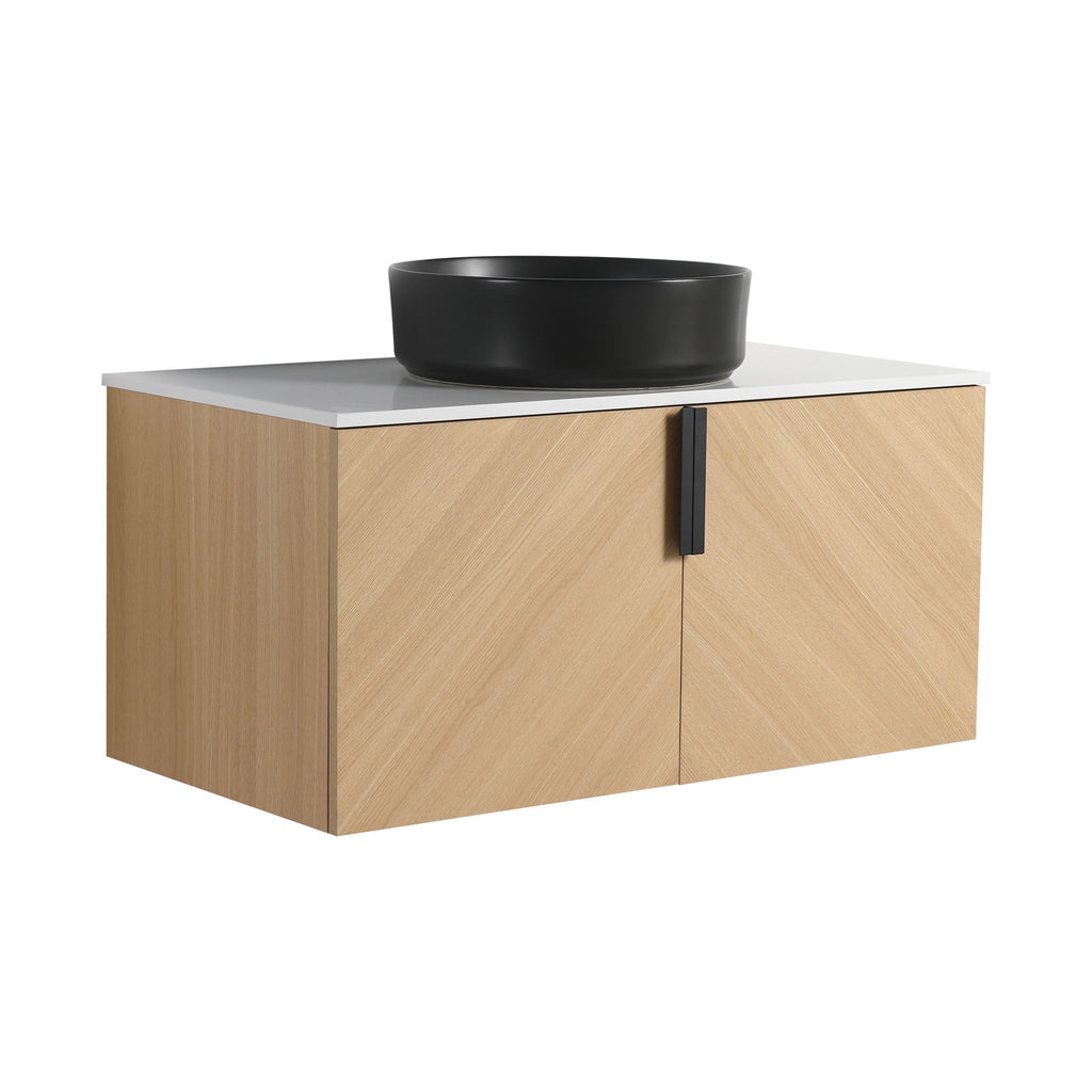 Wall Mounted Bathroom Vanity With Art Sink