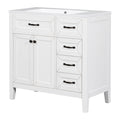 Modern Bathroom Vanity With Sink, Freestanding With Drawers And Doors