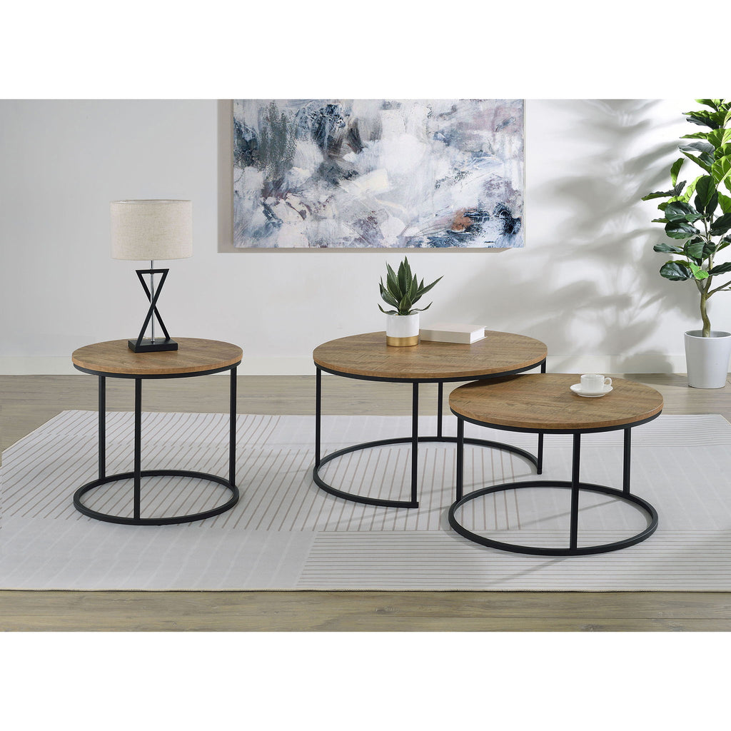 Arrize - Round Side End Table - Mango Color