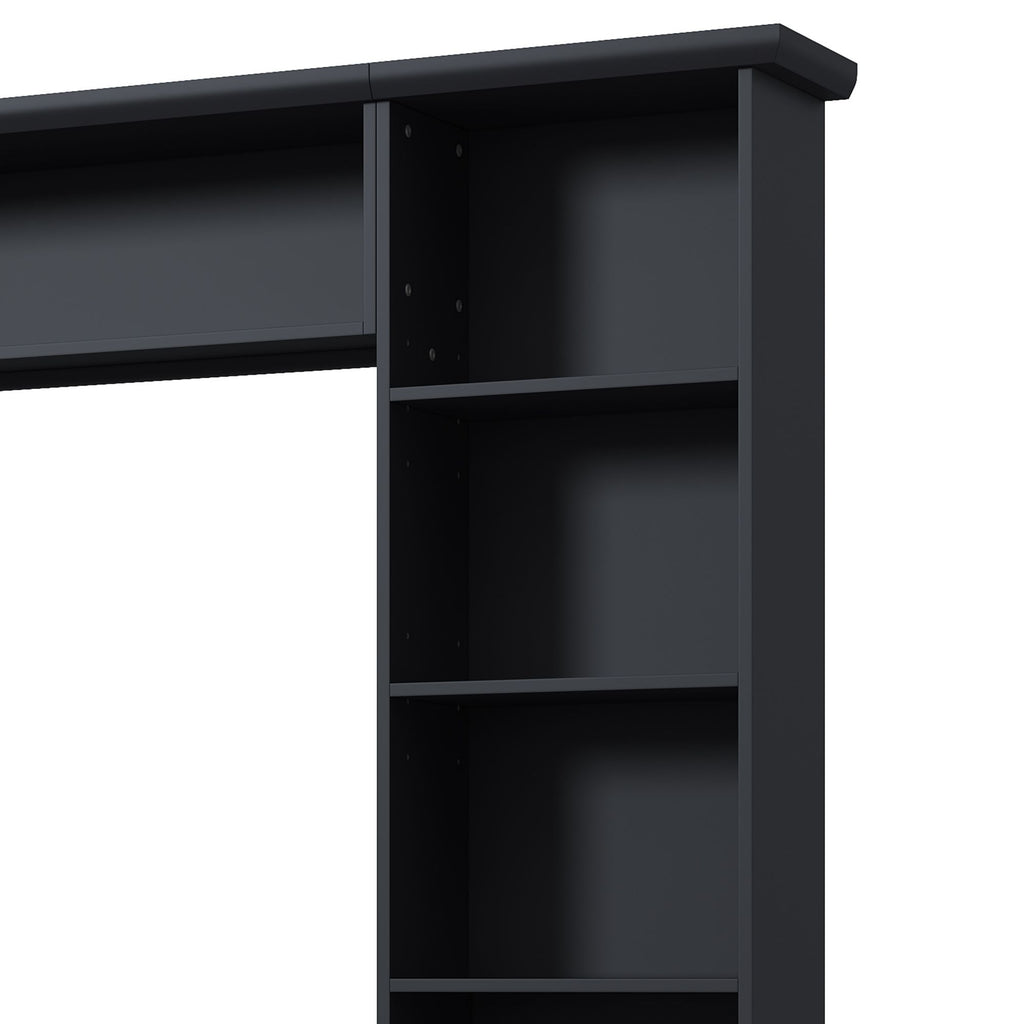 Farmhouse Elegant Entertainment Center Wall Unit With 4 Drawers