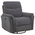 Beacon - Power Swivel Recliner With USB Charging And Adjustable Recline