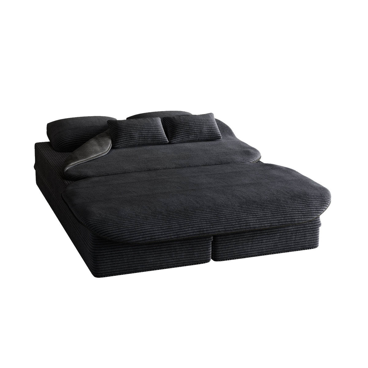 2 In 1 Foldable Sofa Bed With Multi Functional Blanket