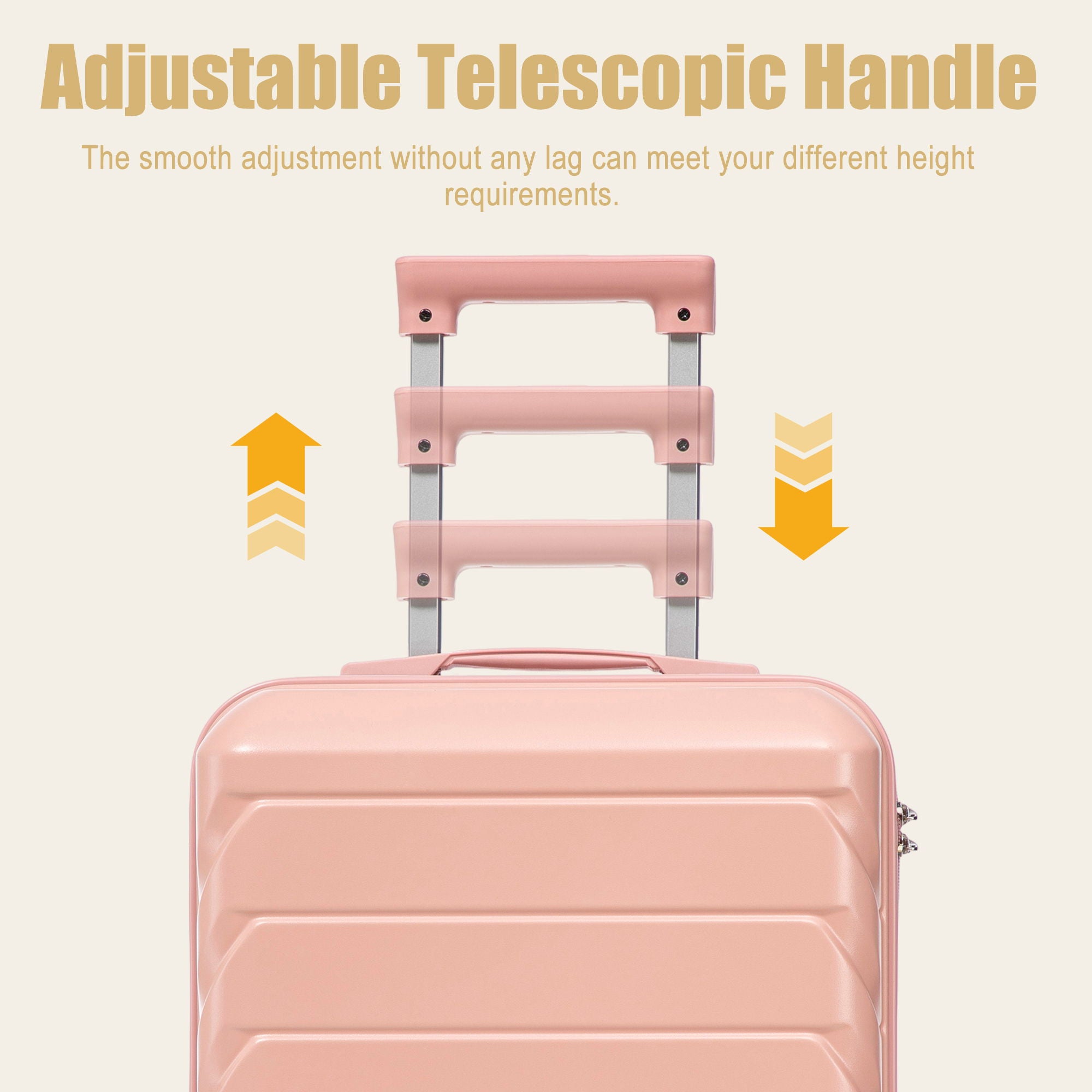 Hard Shell Travel Luggage With Scratch Resistant Surface