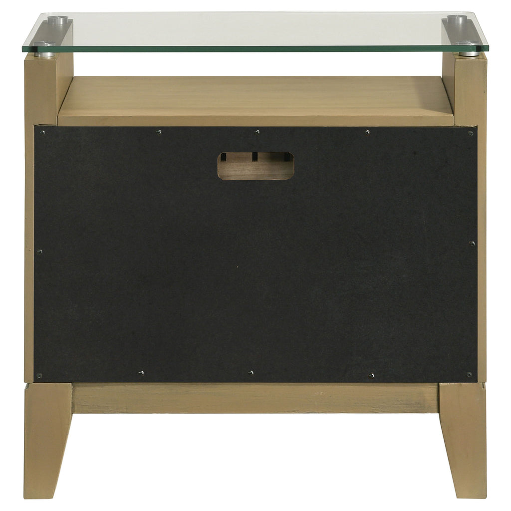 Menlo - 2 Drawer Nightstand - Pine Wood