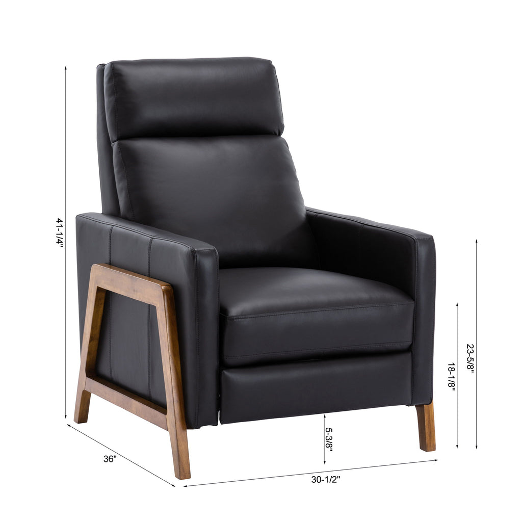 Richland - Push Back Recliner Chair - Black