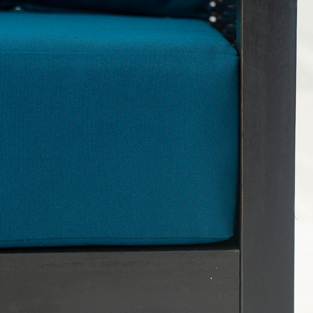 Outdoor Acacia Wood Club Chairs With Cushions