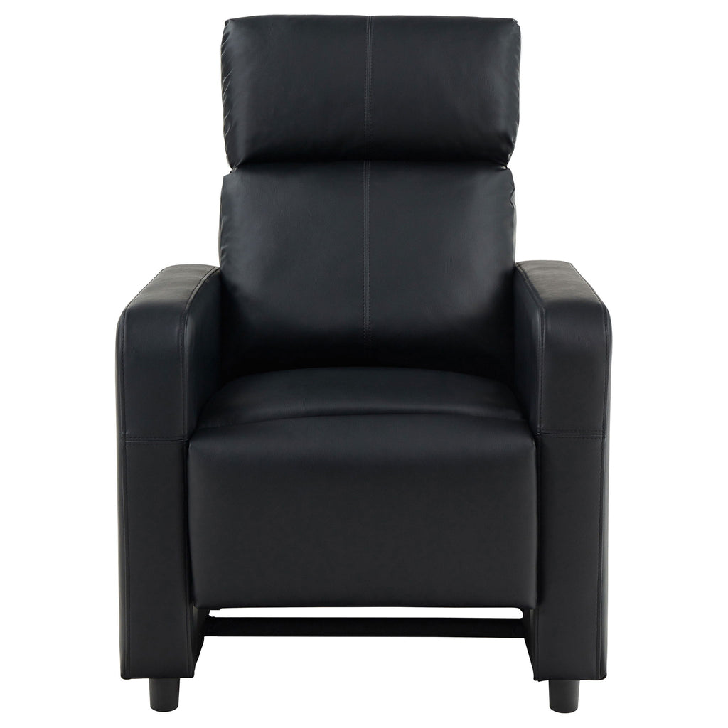 Warren - 4 Seater Home Theater With 3 Wedge Consoles - Black