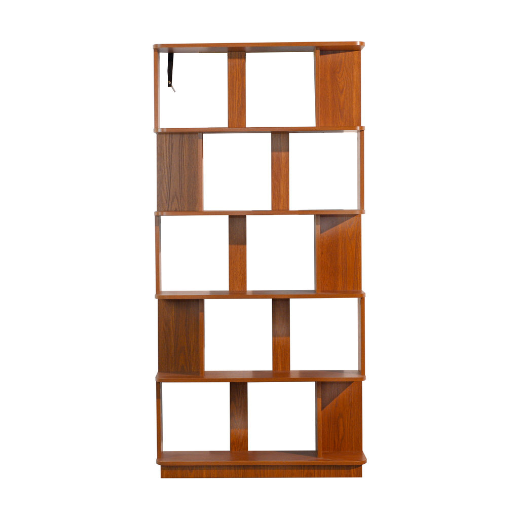 Modern 5 Tier Open Storage Bookcase