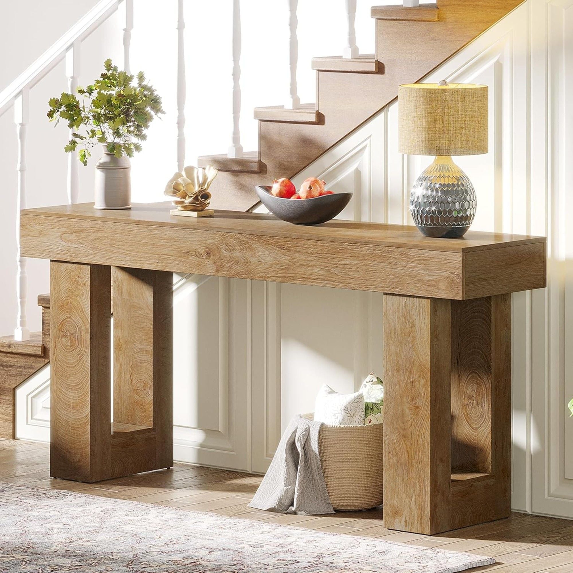 Console Table, Extra Long Narrow Sofa Table For Living Hallway