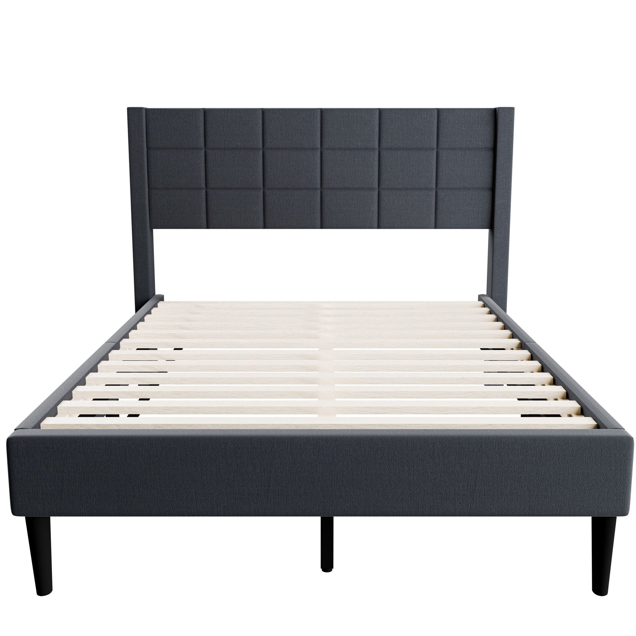 Bed Upholstered Box Design Headboard