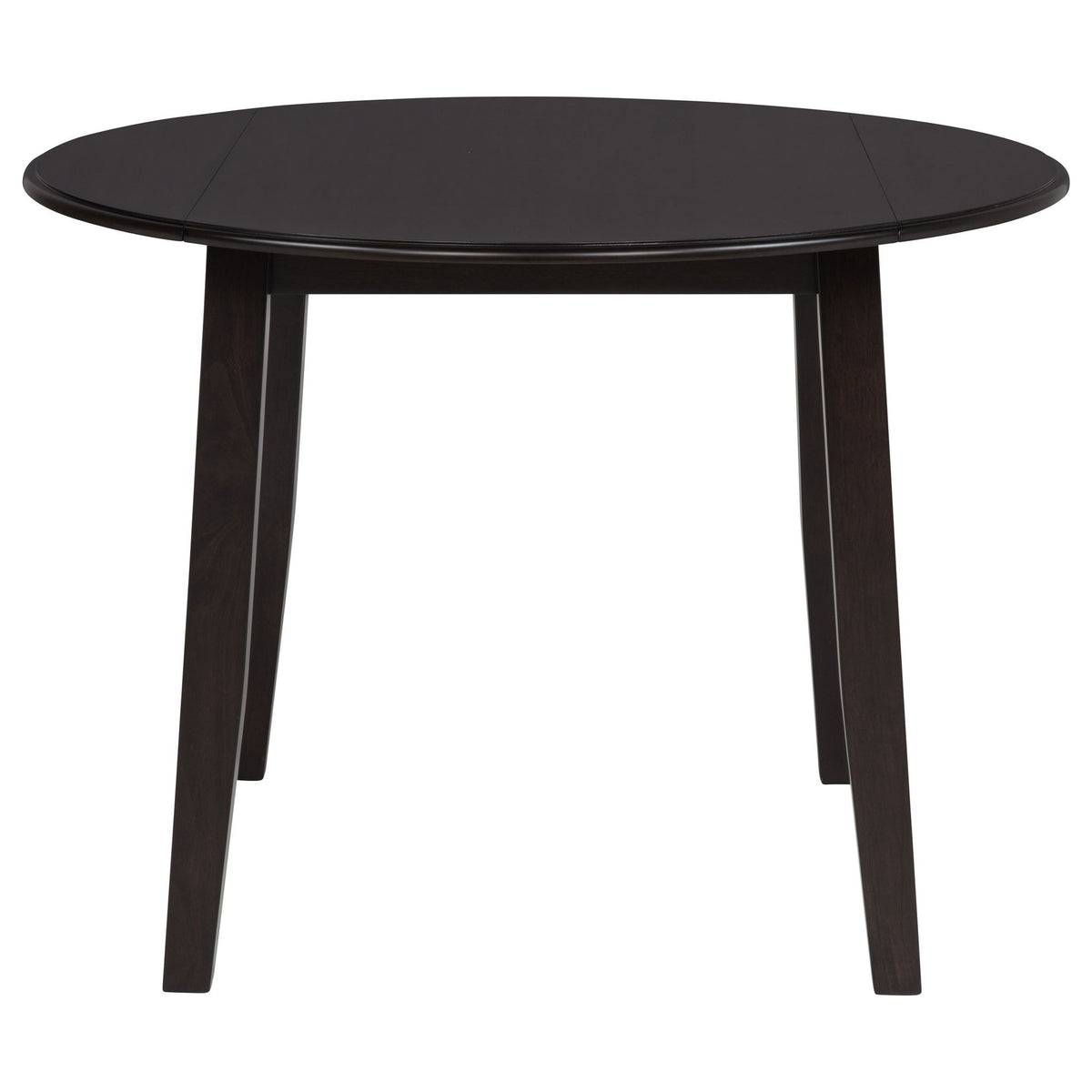Jackie - 5 Piece Dining Set With Drop Leaf Table And Side Chairs - Dark Coffee