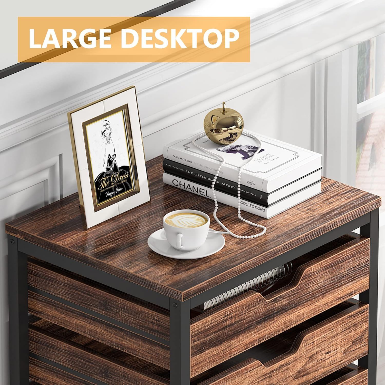 Storage Chest With Wheels, Mobile Drawer Unit