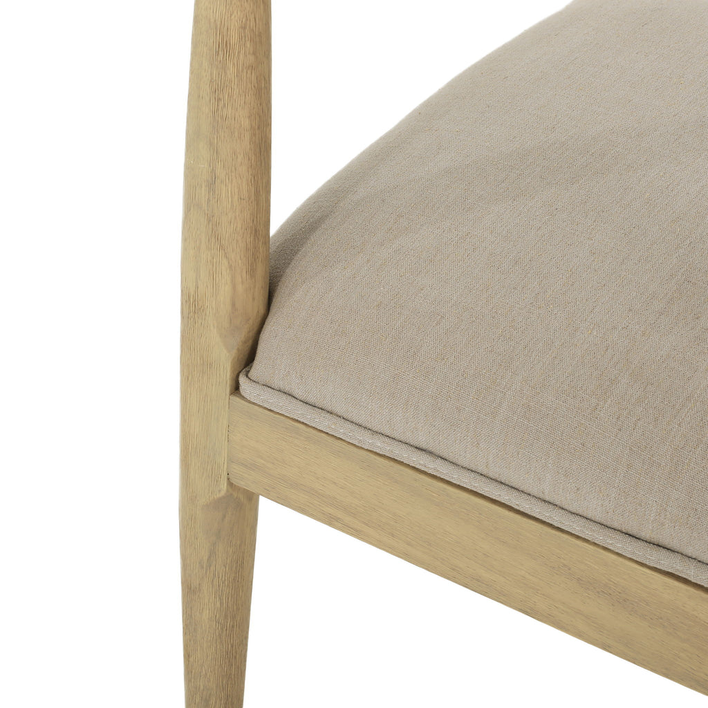 Mid Century Modern Dining Chair Set With Upholstered Seating