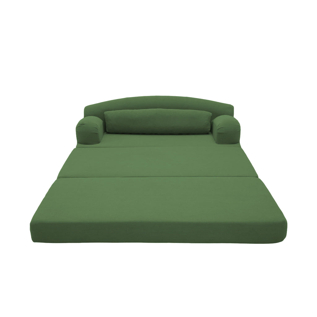 2 Seater Sofa Bed, Compact Foldable Floor Couch