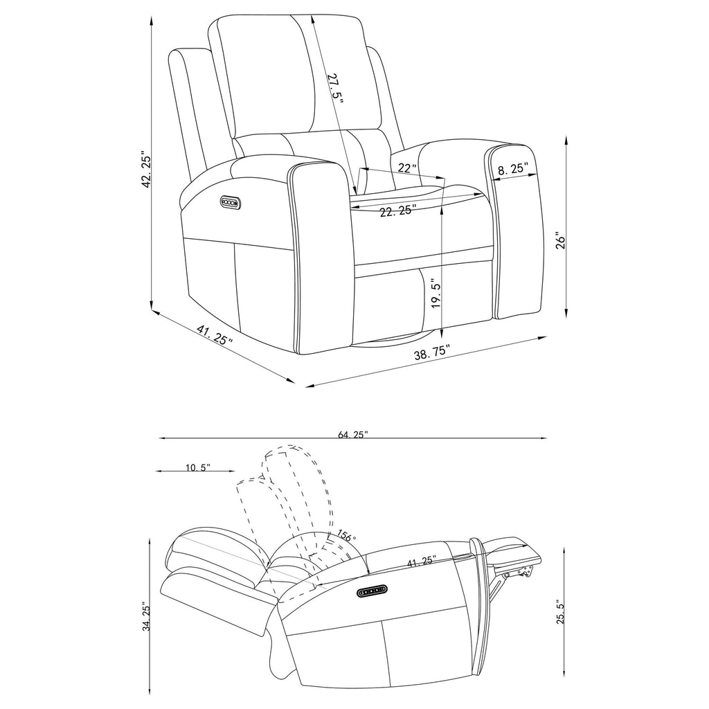 Boyce - Triple Power Reclining Sofa Set With Independent Headrest