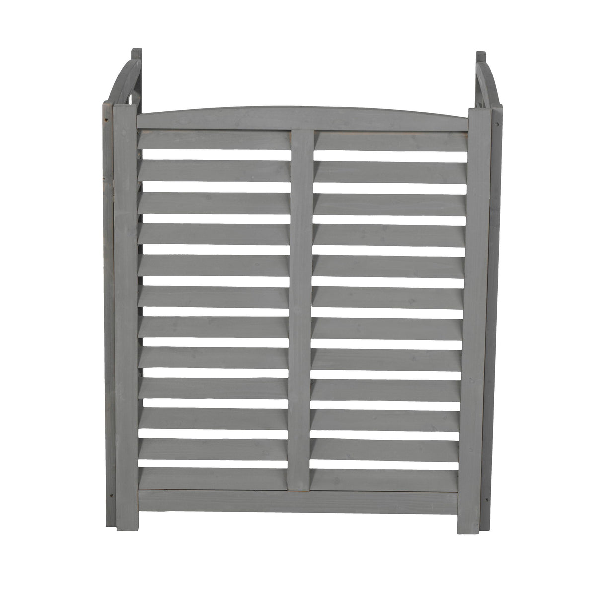 3 Panel Outdoor Wooden Air Conditioner Fence