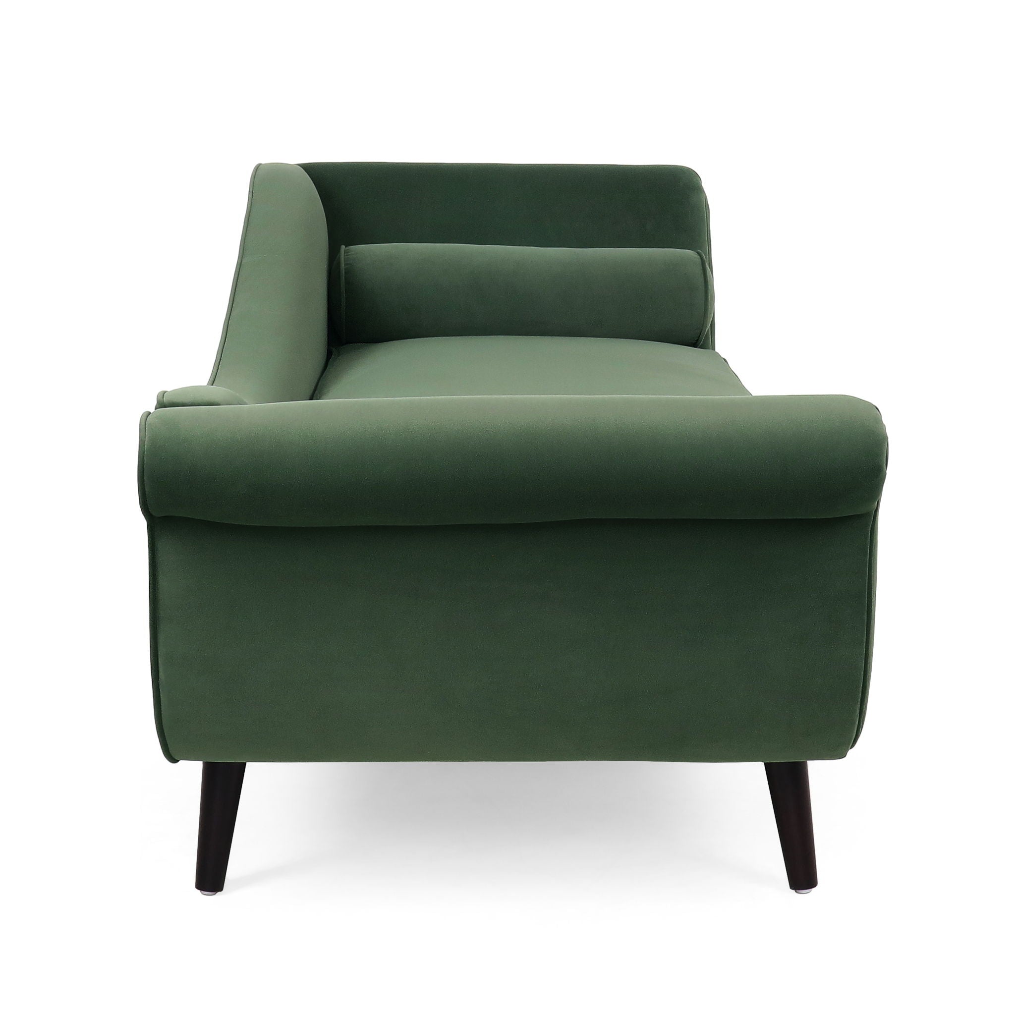 Auroral - Upholstered Chaise Lounge With Scrolled Arms And Tapered Legs
