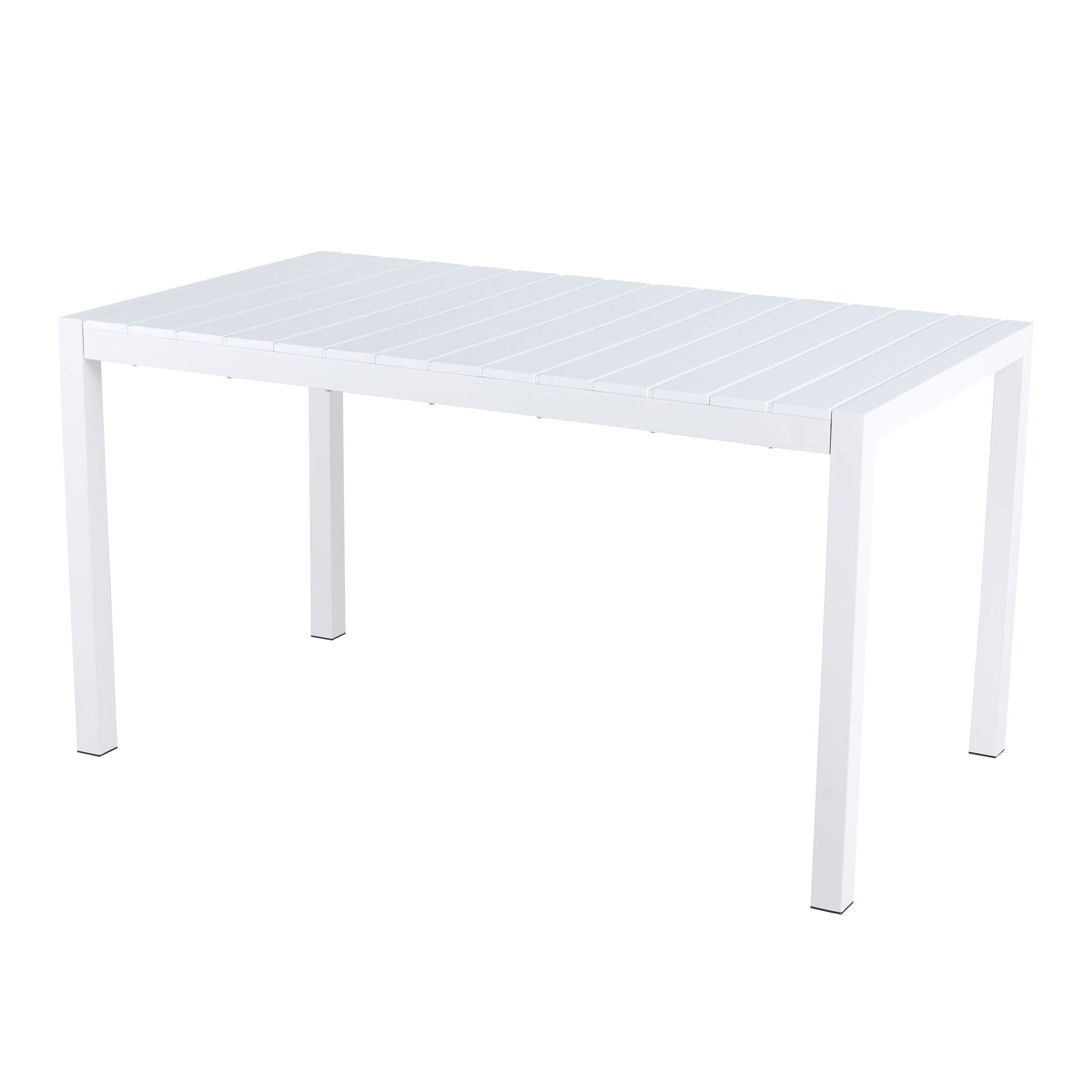 Modern Long Table, UV Resistant And Rust Proof - White