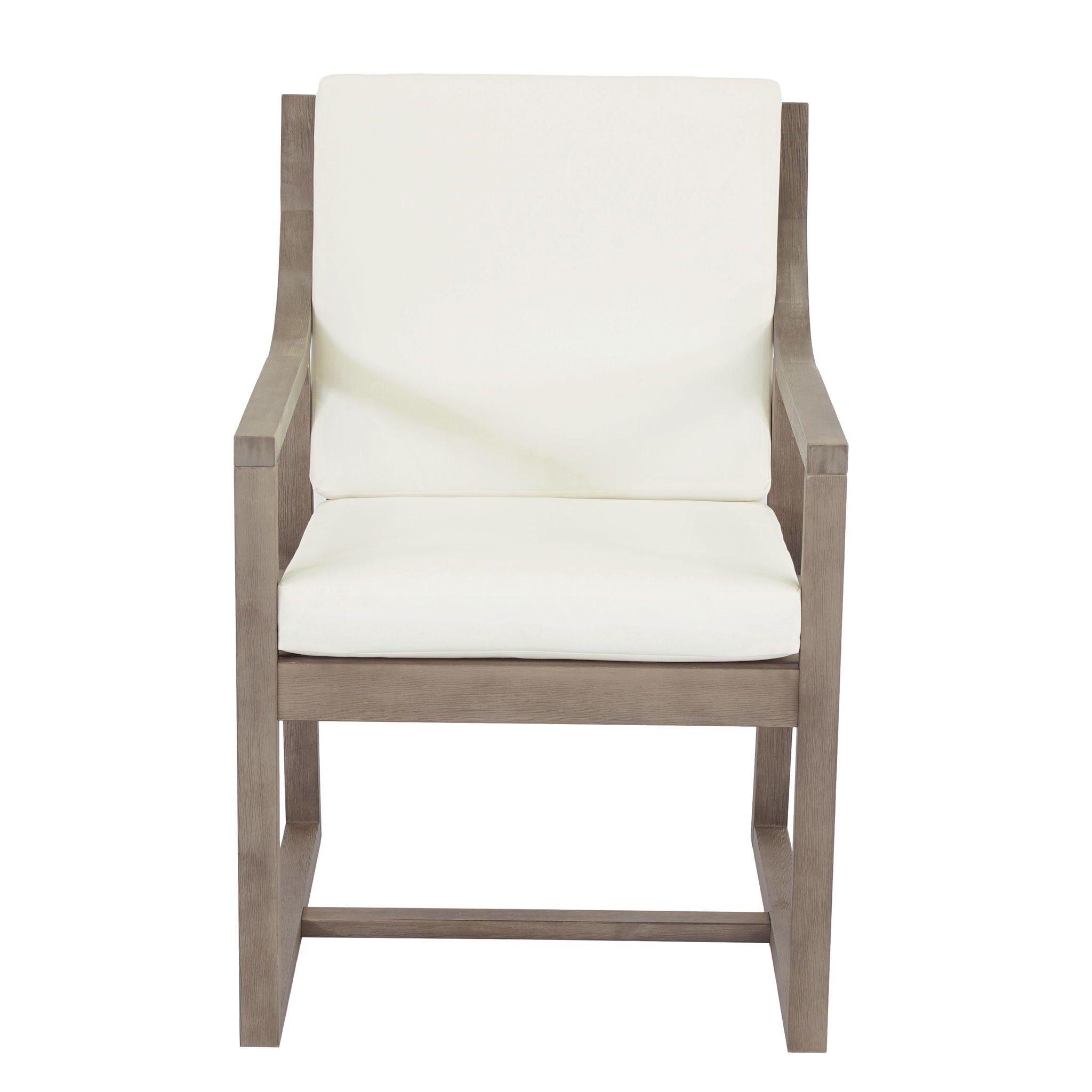 Outdoor Chair Set With Frame And Cushion For Patio - Brown