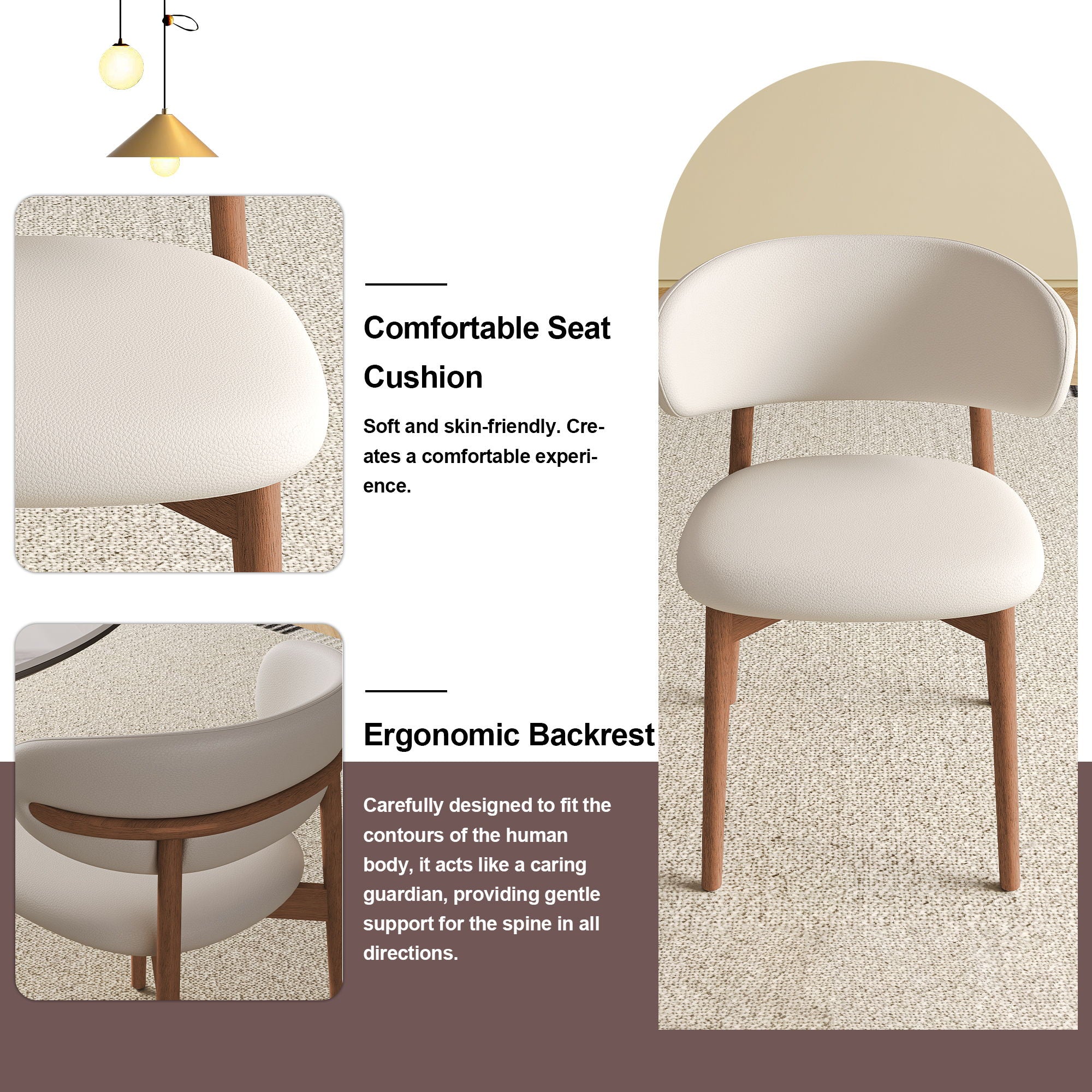Mid-Century Modern Dining Chair (Set of 2)