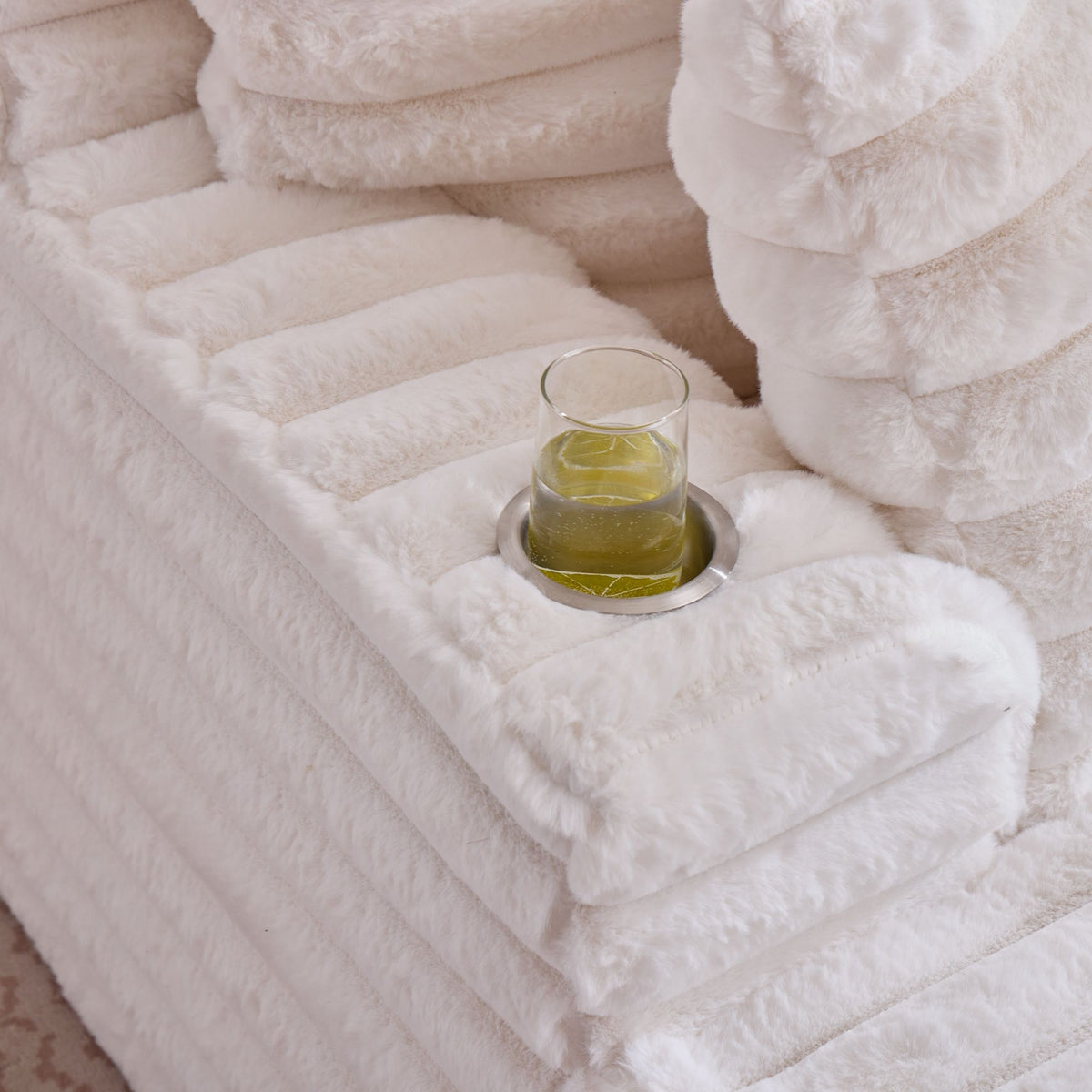 Oversized Chaise Lounge Chair Indoor With Pillows For Living Room