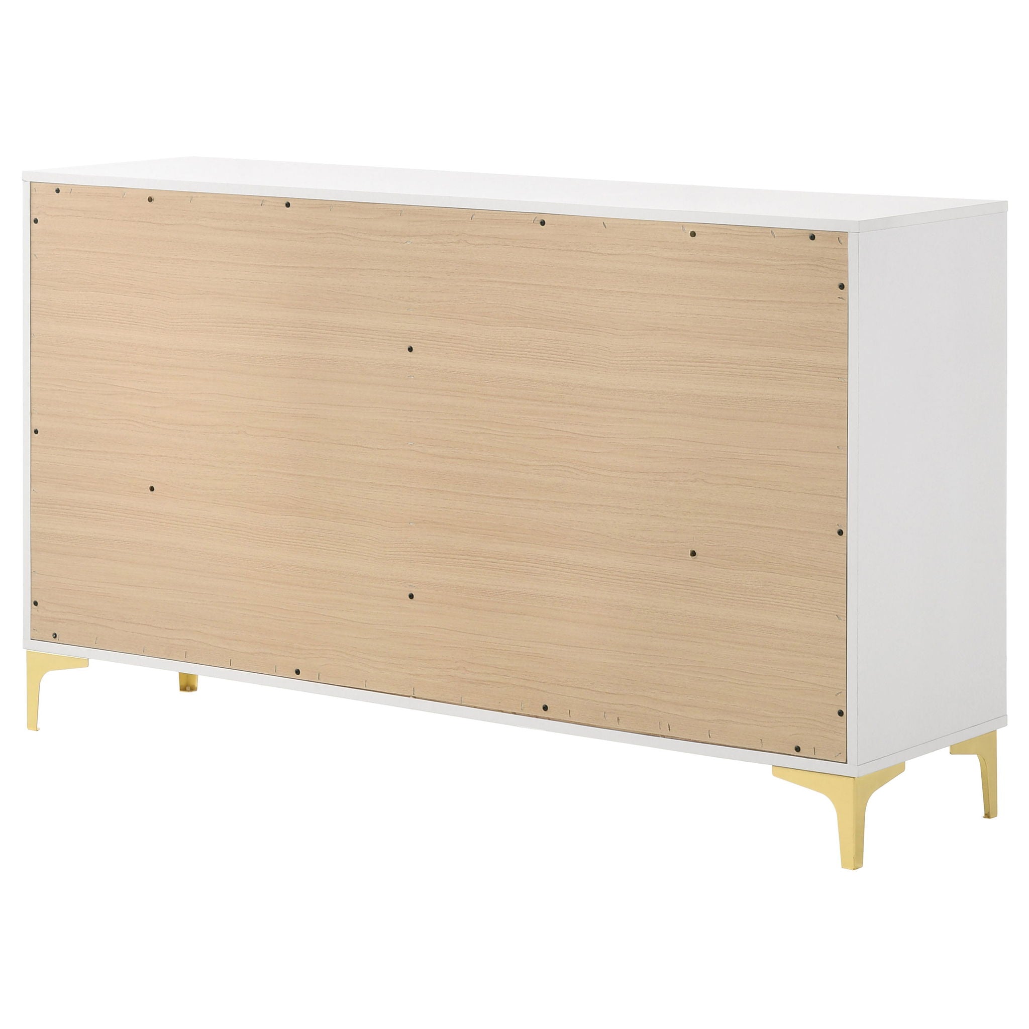 Karena - Rectangular 6 Drawer Dresser - White