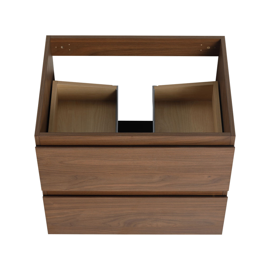 Wall Mounted Bathroom Vanity & Sink, 2 Soft Close Drawers