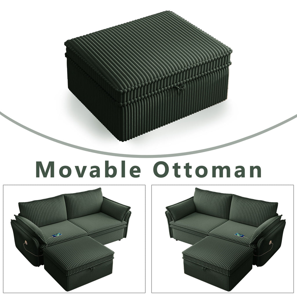 2 In 1 Convertible Sofa Bed, Multi Functional Living Room Furniture