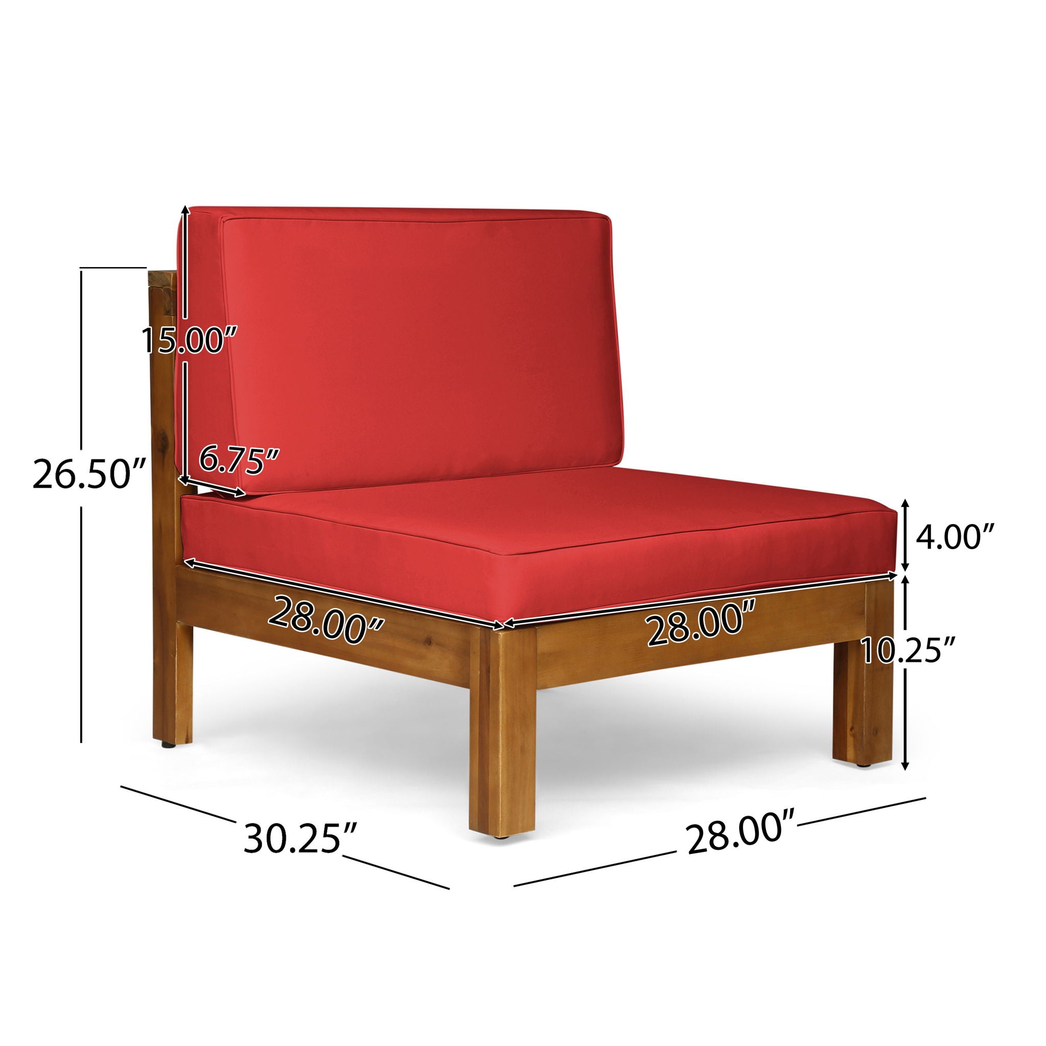 Oana - Armless Chair