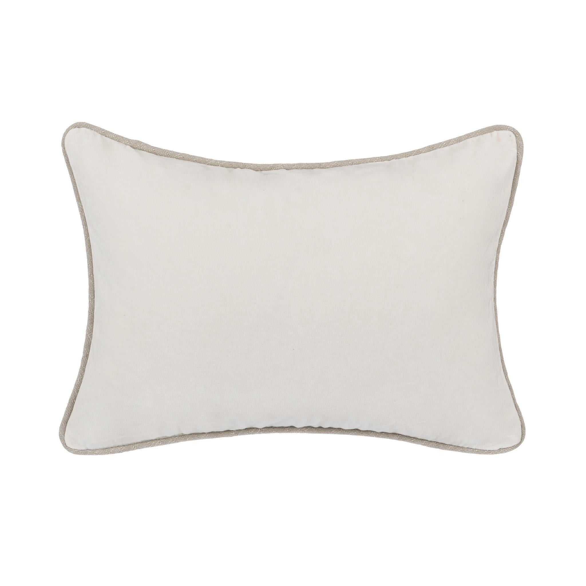 Heirloom Velvet - SLD Pillow - Ivory