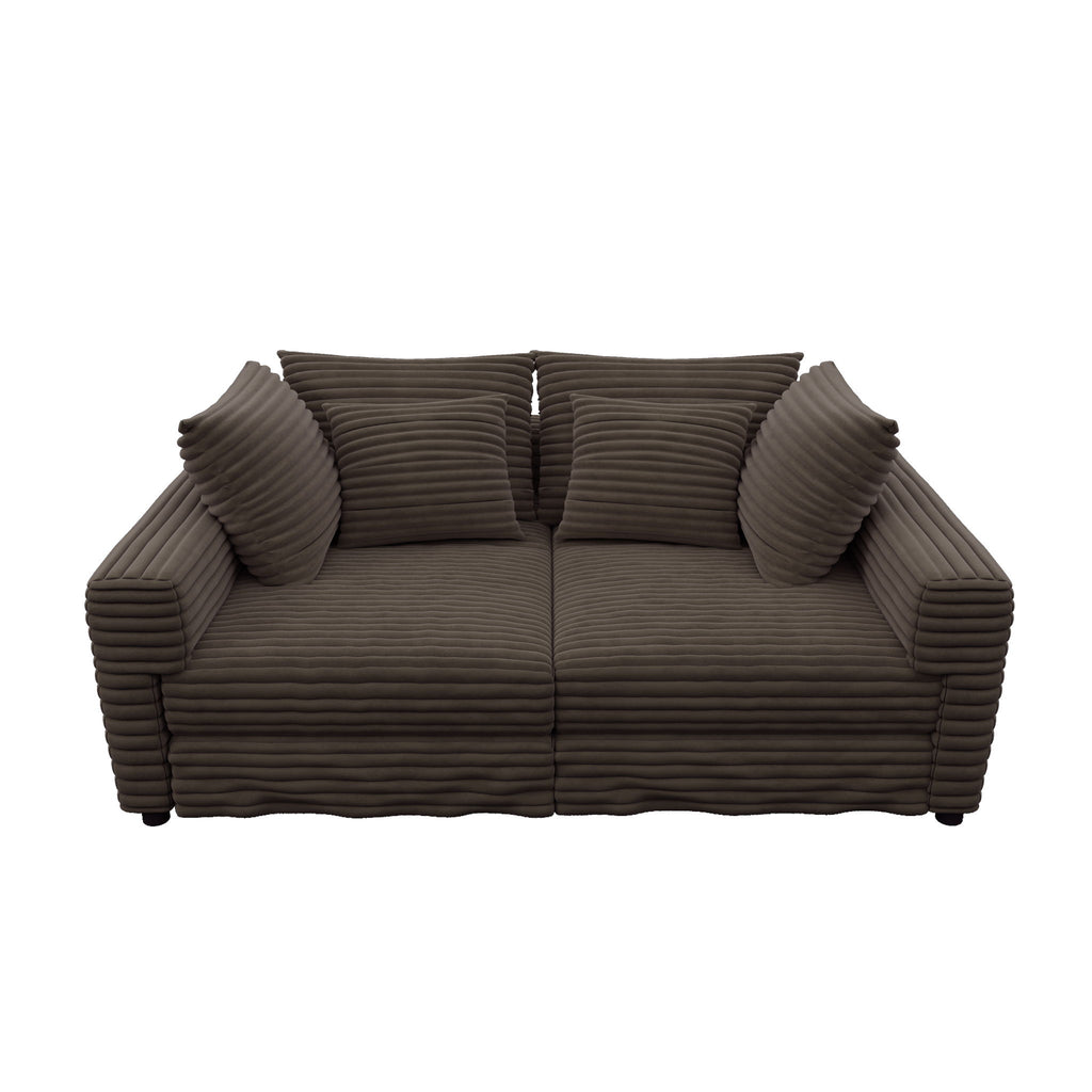 4 Seat Sofa, Deep Seat Couches With Soft Pillows