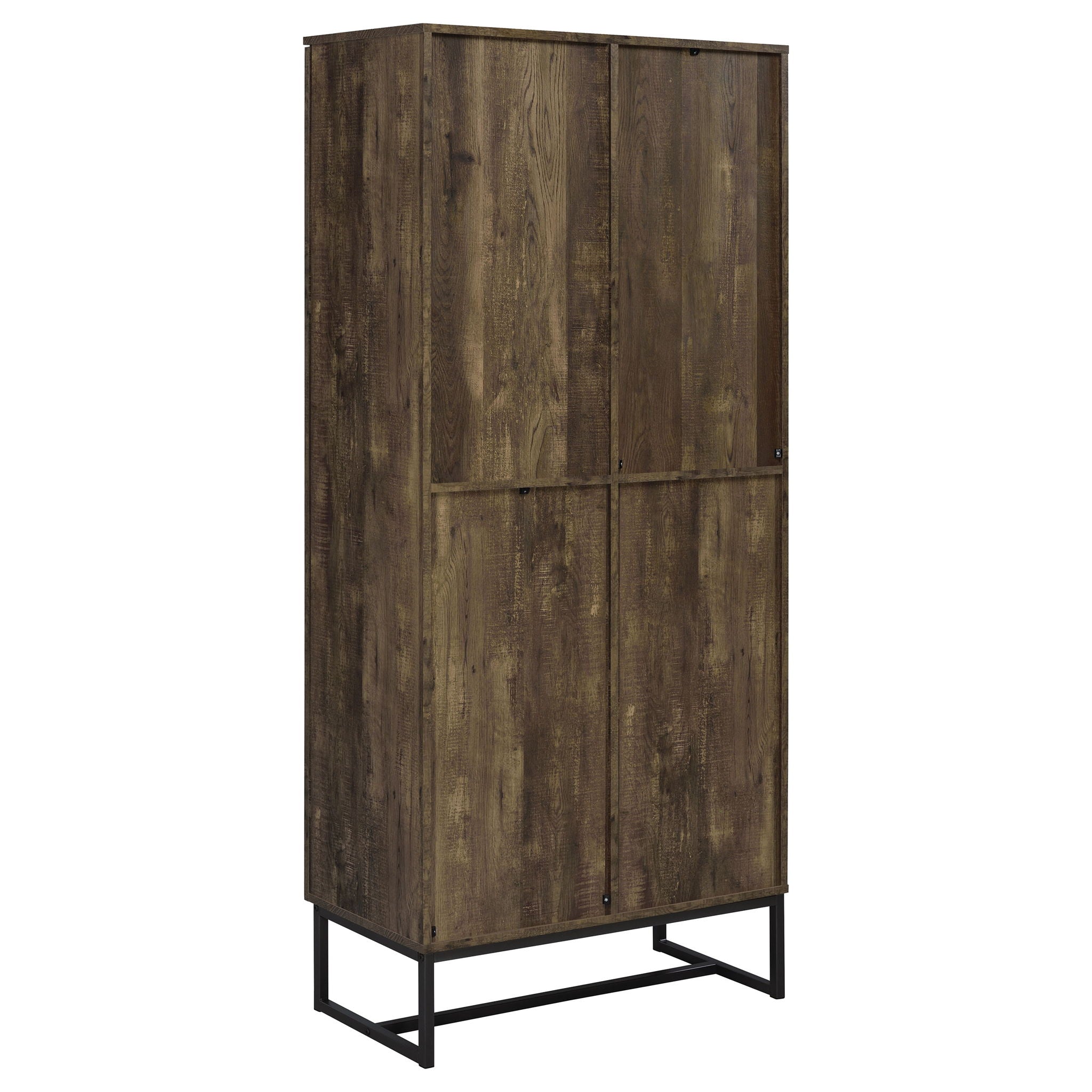 Gunderson - 8 Shelf Accent Cabinet - Oak