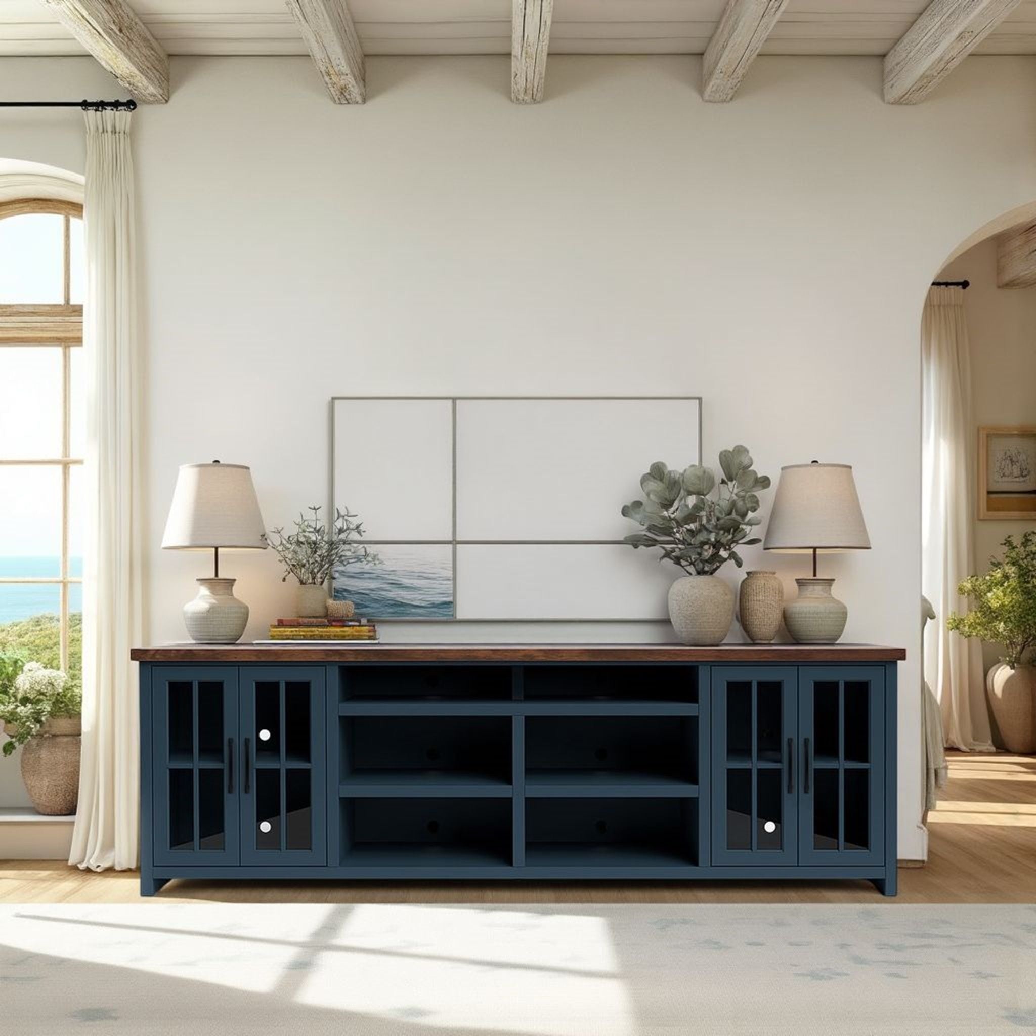 TV Stand Console & Cable Management