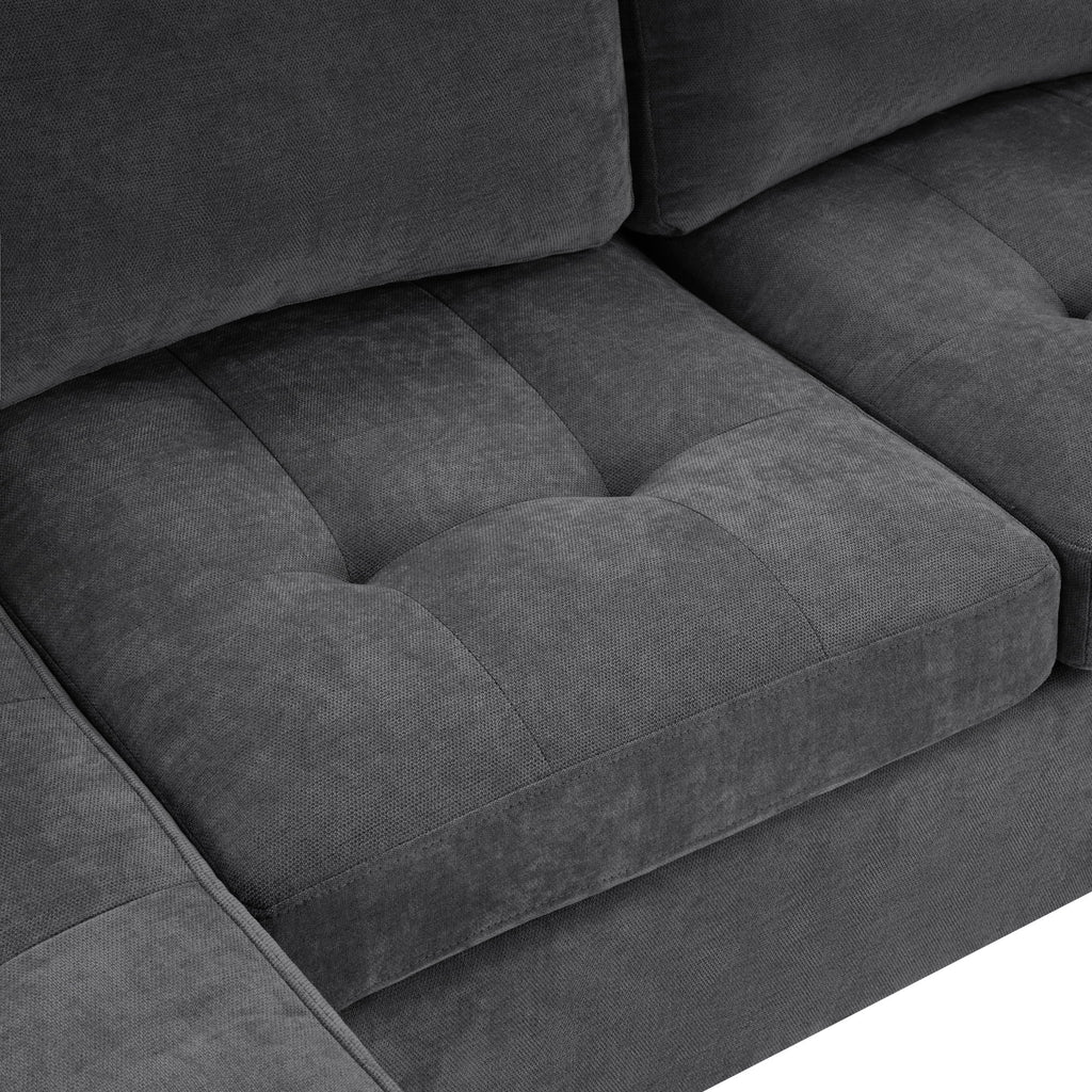 U Shaped Sectional Sofa, Corner Living Room Couch With Built In Cup Holders, Storage, USB Ports