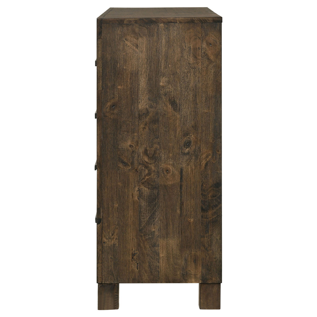 Bren - 8 Drawer Dresser With Pull Handles - Rustic