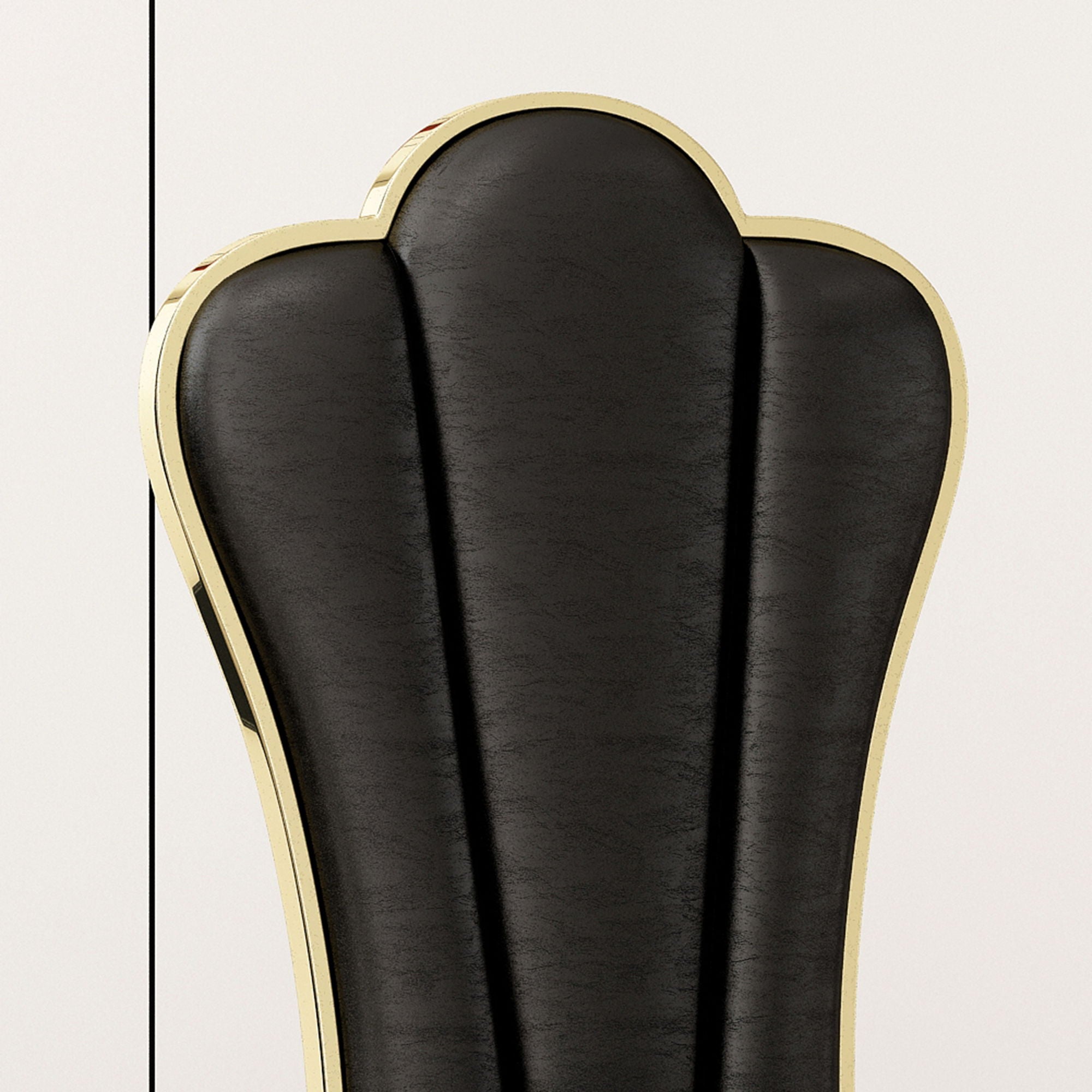 Modern ette Dining Chairs, Unique Backrest Design With Stripe Armless (Set of 2)