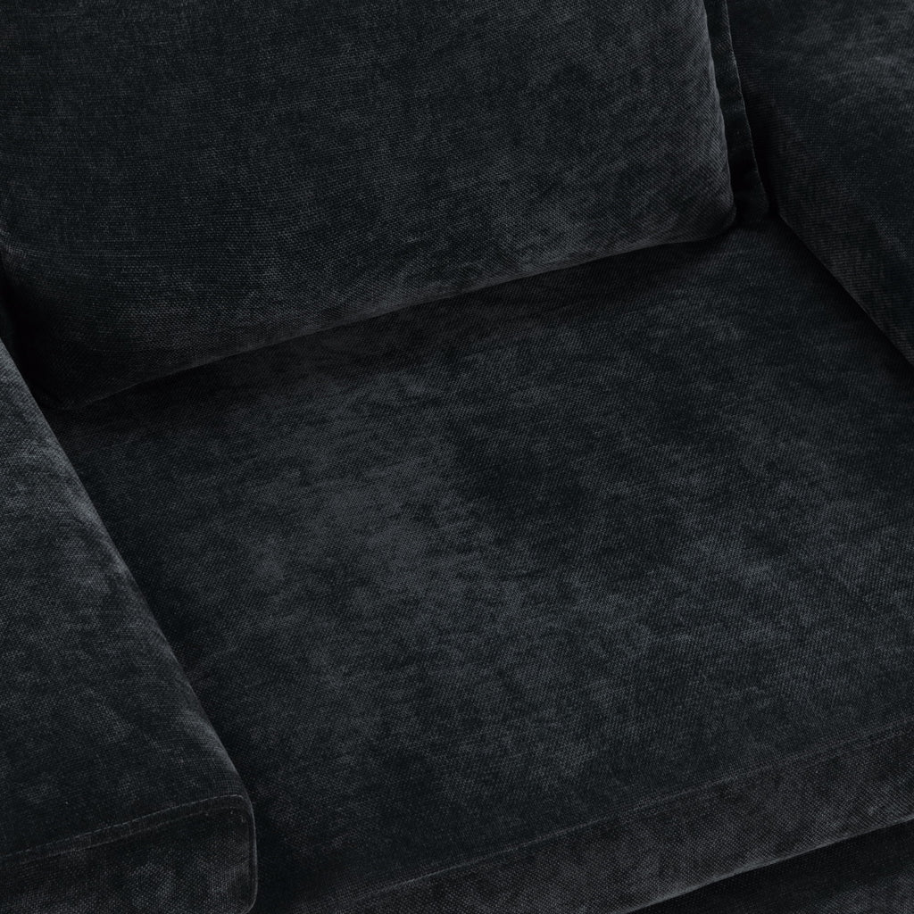 Upholstered Accent Chair With Wide Armrests And Ergonomic Back Support