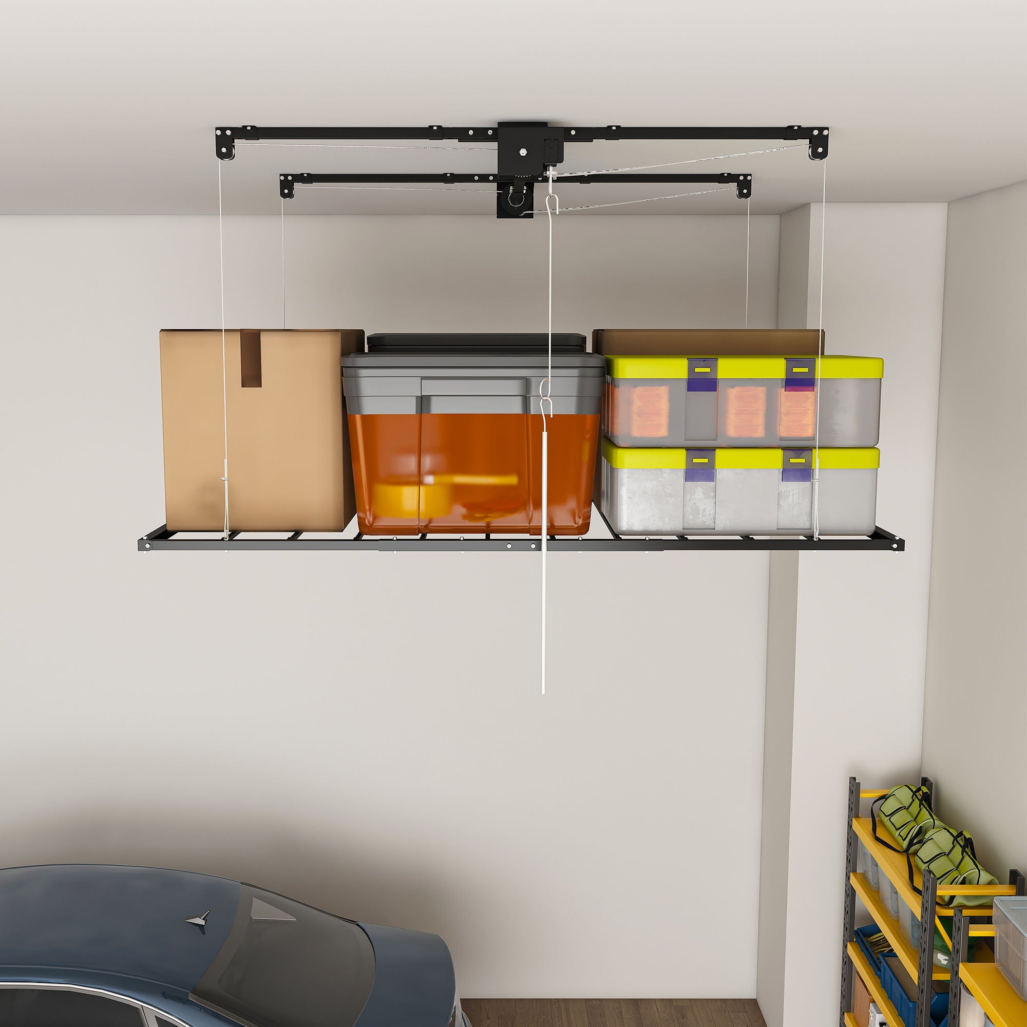 Overhead Garage Storage Rack For Ceilings