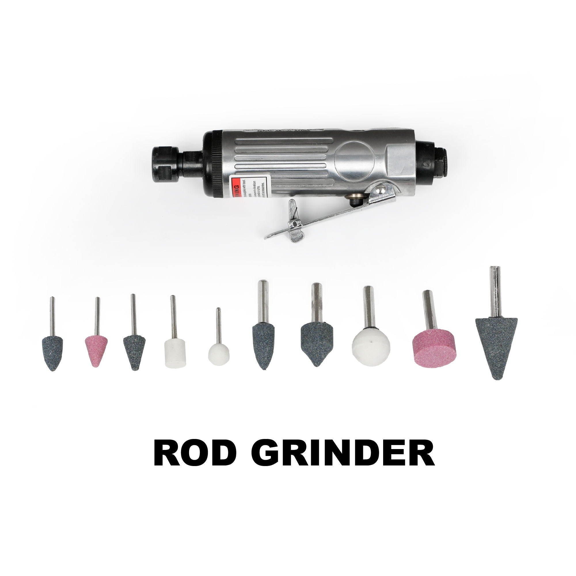 71 Piece Air Tool And Accessories Kit, Impact Wrench, Air Ratchet, Die Grinder, Aire Hammer, Hose Fittings, Storage Case - Black / Silver