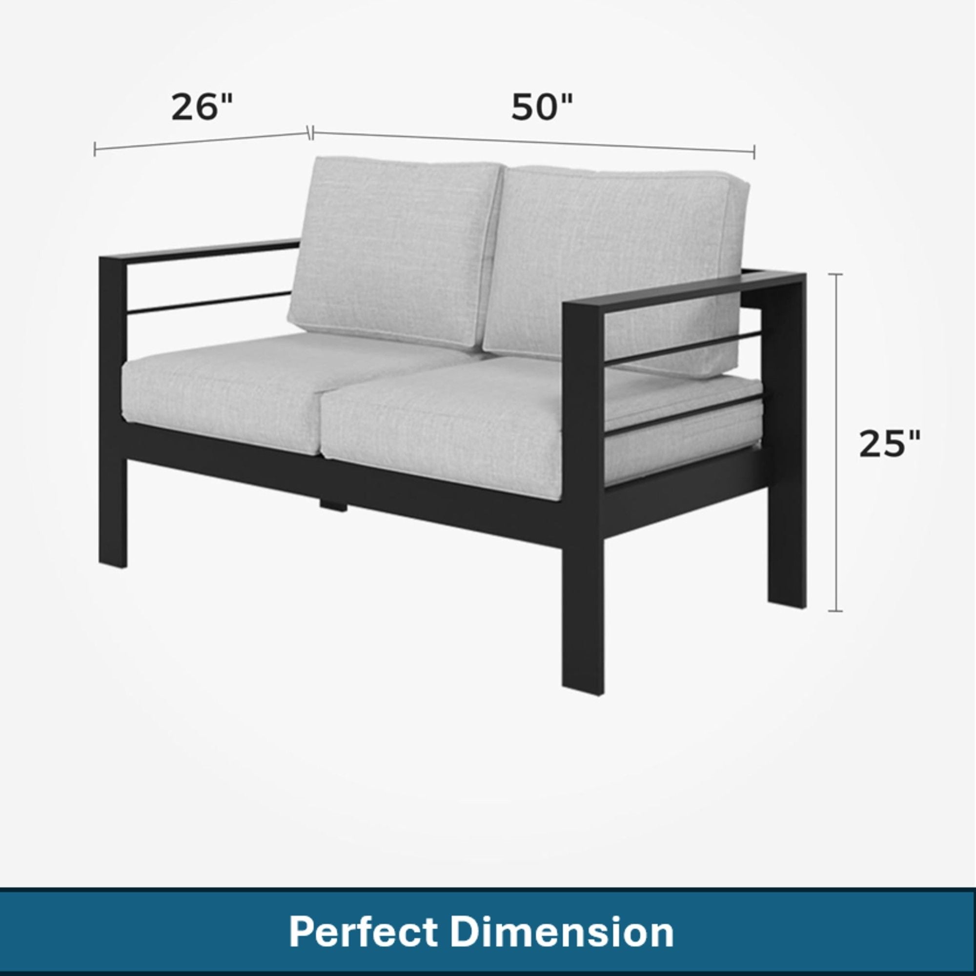 Outdoor Patio Set, All-Weather With Thick Cushions