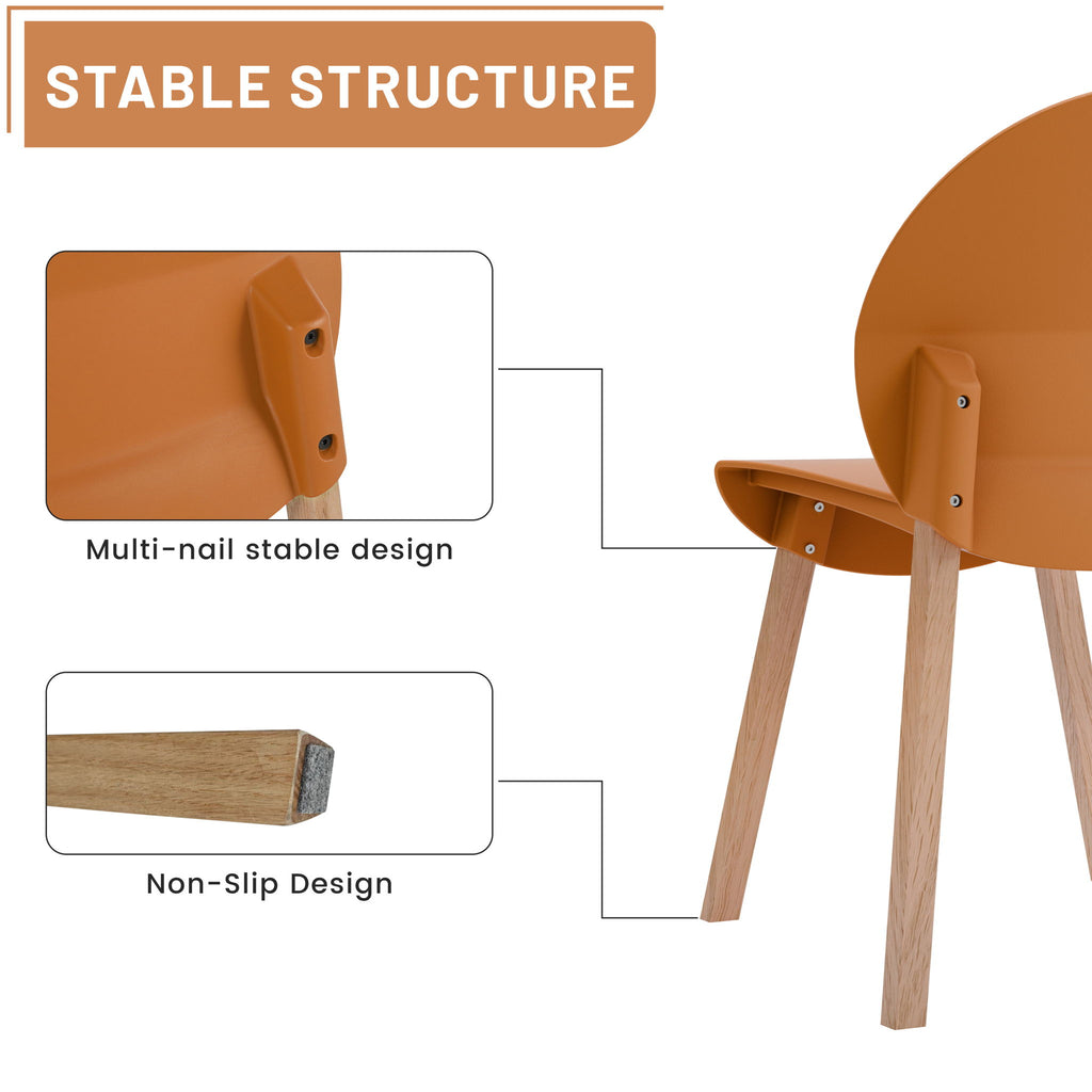 4 Piece Set Of Single Chairs With A Folding Square Table
